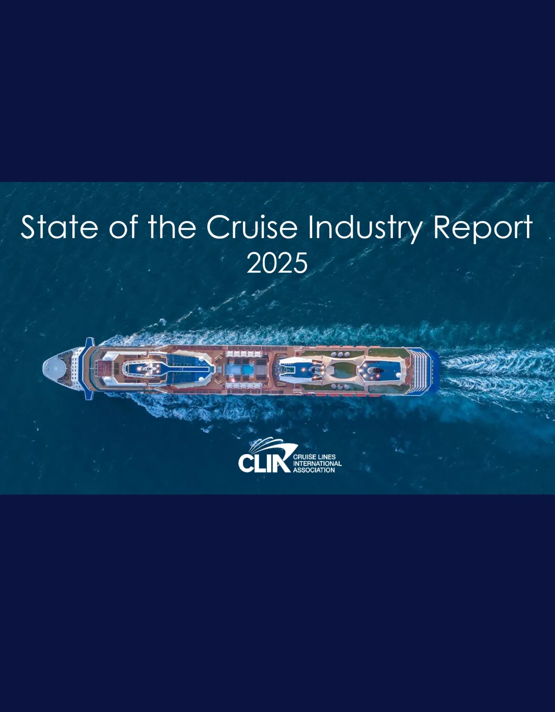 Cover image of the report showing a ship cruising in the ocean