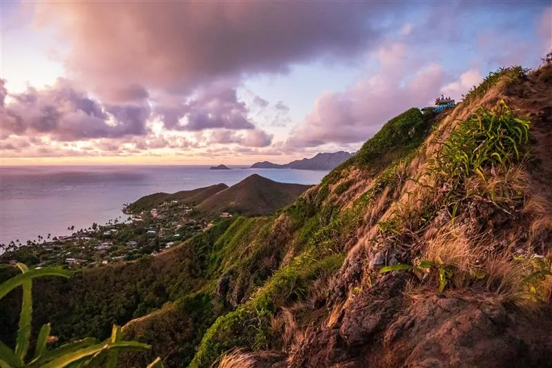 Hawaii landscape at sunset
