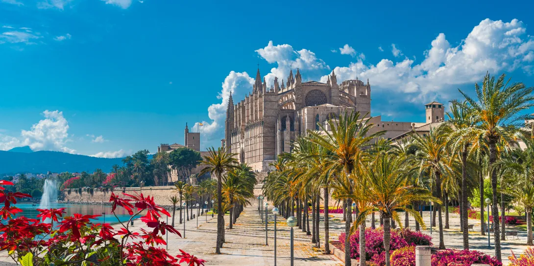 Palma, Spain - view of Cathedral
